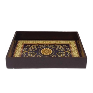 Bandeja de Servicio Redonda de Metal Dorado Premium, Plato Decorativo para Té, Café, Postre, Uso en Hoteles y Restaurantes - Product Image 5
