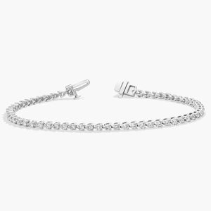 Pulsera de tenis de 7 pulgadas con tres puntas y diamantes cultivados en laboratorio - Product Image 3