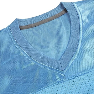 Camiseta de Rugby Unisex de Poliéster con Impresión por Transferencia de Calor Personalizada, Camiseta de Fútbol Americano de Malla Transpirable de Manga Corta - Product Image 3