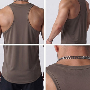 เสื้อกล้ามออกกำลังกายสไตล์ฮิปฮอปสำหรับผู้ชาย ผลิตตามสั่ง ระบายอากาศได้ดี แห้งเร็ว เป็นมิตรกับสิ่งแวดล้อม ป้องกันการเกิดขุย คอกลม ขายส่ง - Product Image 4