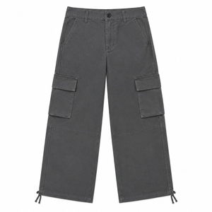 Women High Waist Wide Leg Utility Cargo <b>Pants</b> Cotton Twill Streetwear Baggy Fit Multi Pocket Style Casual Outdoor Fashion <b>Pants</b> - Product Image 4