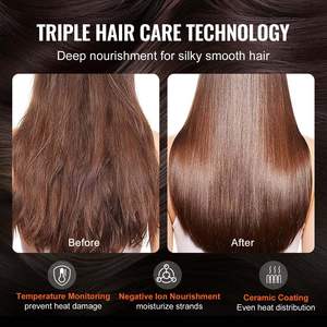 Sèche-cheveux ionique Styler 110 000 tr/min Moteur sans balais à air chaud haute vitesse Séchage rapide Brosse volumisante lissante Brosse électrique pour cheveux - Product Image 5