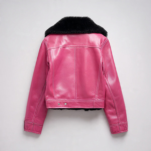 Chaqueta de cuero con piel auténtica para mujer Champ King - Product Image 2