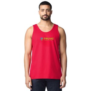 Camiseta sin mangas para hombre, cómoda, de mezcla de algodón, estilo clásico con cuello redondo, ropa deportiva informal para verano y actividades al aire libre. - Product Image 1