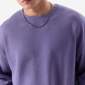 เสื้อสเวตเชิ้ตคอกลมโอเวอร์ไซส์ ผ้าฝ้ายเนื้อหนา แบบสวมใส่ได้ทั้งชายและหญิง สไตล์ลำลอง แขนยาว ถักทออย่างเป็นมิตรต่อสิ่งแวดล้อม ระบายอากาศได้ดี เหมาะสำหรับฤดูใบไม้ผลิ - Product Image 5