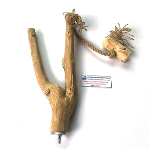 Perchoir à oiseaux en bois rectangulaire durable 1,5 kg, fabrication simple au Vietnam, pour oiseaux d'intérieur, toutes les fêtes, toutes les saisons - Product Image 5