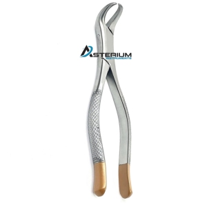 Pinzas Profesionales para Extracción Dental, Estilo Físico, Quirúrgicas Orales Atraumáticas, Instrumento de Acero Inoxidable con Mango Dorado - Product Image 2