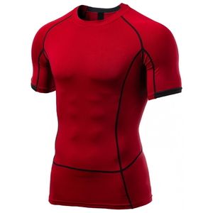 Camiseta Deportiva de Compresión de Manga Corta para Hombre, de Secado Rápido, Spandex y Poliéster, para Entrenamiento Físico - Product Image 1