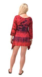 ชุดเดรสทูนิคสไตล์โบฮีเมียน ลายย้อมสีแบบย้อนกลับ ผ้าเรยอนผสมสแปนเด็กซ์ เหมาะสำหรับงานเทศกาล - Product Image 5