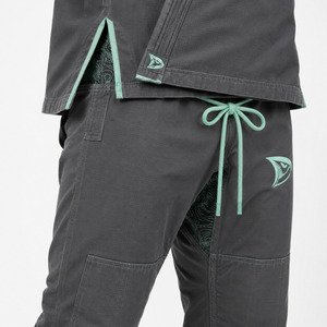 Kit de Kimono de Jiu-Jitsu Brasileño Dravelle Industry, Unisex para Adultos, Gris Oscuro, 100% Algodón, Duradero, Corte Regular, Impresión por Transferencia de Calor, 240g, Secado Rápido - Product Image 5