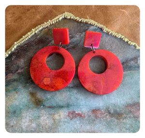 Pendientes de Clip Clásicos de Resina para Mujer H a CRAFT, Diseño Personalizado para Fiestas - Product Image 5