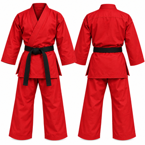 Custom OEM WHITE Cotton Judo Uniform Sets Professional Martial Arts Training Dogi with Black <b>Belt</b> Breathable Quick Dry - Product Image 2