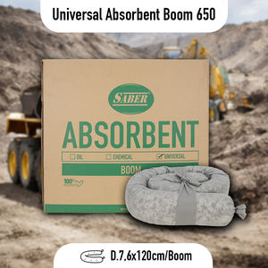 Calcetín Absorbente Universal Pequeño Boom650 para Control de Derrames de Aceite, Productos Químicos y Agua, para Mantenimiento Industrial en Fábricas y Talleres - Product Image 2