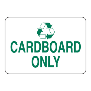 Panneau de signalisation Brady pour tri des déchets en carton, mural, intérieur/extérieur - Product Image 3