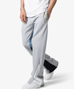 Custom Lightweight 500 GSM 80/20 Cotton Poly Fleece Track Wide Leg High Street Jogger <b>Pants</b> <b>Men</b> <b>Summer</b> Baggy Sweatpants Sun - Product Image 1