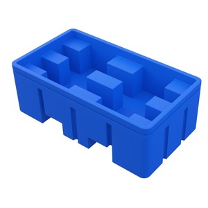 Industrial Plastic Pallet <b>Racking</b> Pallet Yellow Blue Warehouse <b>Storage</b> Handling Crate - Product Image 2