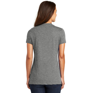 Camiseta Gris con Cuello en V para Mujer, Premium, Básica, Extra Suave, Ligera, Informal, Transpirable, Ecológica, Varios Tamaños - Product Image 2