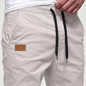 Pantalones Jogger Cargo Color Blanco Hueso para Hombre, Pantalones Casuales Ligeros con Bolsillos Laterales y Dobladillo Elástico - Product Image 2
