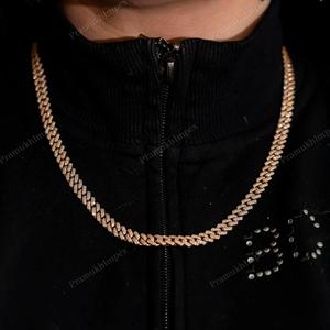 20inches 6MM Iced Cuban Link <b>Chain</b> 925 Sterling <b>Silver</b> Diamond Wedding <b>Extended</b> Clasp Thick Miami Luxury Statement Hip Hop - Product Image 4