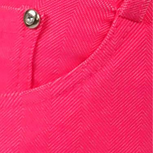 Jeggings roses skinny pour femmes, taille mi-haute, extensibles, décontractés, effet délavé, grandes tailles, pour adultes, prix de gros - Product Image 6