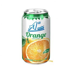 Bebida de Jugo de Naranja Anata en Lata de 330 ml con Fibra Dietética, Bebida Carbonatada, Paquete de 24 - Product Image 1