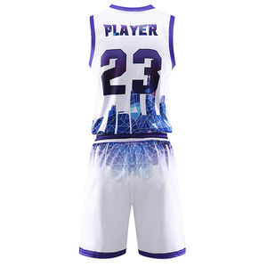 Maillots de sport 100% polyester à prix abordable, livraison rapide, fournisseur d'uniformes de match pour clubs, maillot de basketball personnalisé avec initiales et numéro - Product Image 6