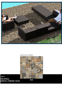 Azulejos de Pared de Cerámica de 300x300 mm de Precio Económico y Mejor Calidad para Uso en el Hogar y la Oficina, Azulejos de Porcelana Brillantes de la India - Product Image 1