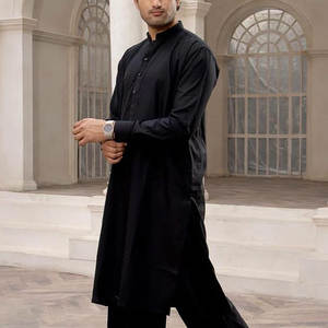 Traje Tradicional de Algodón, Kurta Pakistaní Personalizada para Hombre, Venta al Por Mayor, Bandhgala Elegante de Algodón para Invierno y Verano - Product Image 6