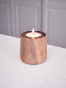 Portavelas Pequeño Personalizado para Velas de Té, Portavelas Pequeño de Madera, Recipientes de Madera para Velas - Product Image 6