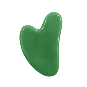 Grande Pierre de Massage Faciale en Jade Naturel en Forme de Cœur Gua Sha, Outil de Sculpture du Visage, Anti-Poches, Soin de la Peau, Beauté et Bien-être - Product Image 1