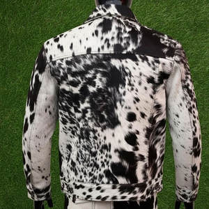 Veste en cuir de vachette pour homme de haute qualité, veste de motard en cuir de vachette durable, couleur personnalisée, vestes en cuir de vachette, veste d'hiver coupe-vent - Product Image 2