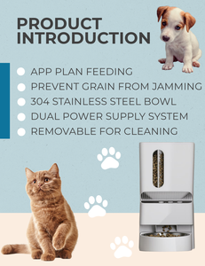 Comedero Inteligente para Mascotas con WiFi, Capacidad de 5L, Automático, con Control por Aplicación, Material Plástico, para Perros y Gatos - Product Image 3