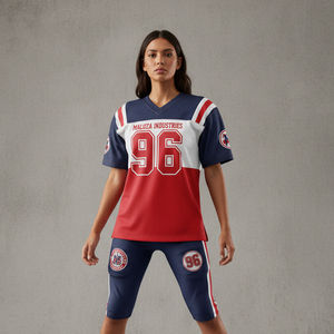 Youth American Football Uniforms Custom Logo Sublimated Jersey Set For Training <b>Matches</b> High Strength Polyester Fabric - Product Image 6