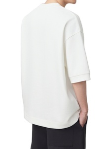 Alta calidad a granel serigrafía logotipo frontal de lona de peso pesado 100% algodón Boxy Fit camisetas para hombres - Product Image 6