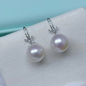 Pendientes Clásicos de Perlas de Agua Dulce Blancas Grandes con Doble Perla Edison y Lujo Ligero, Perlas Naturales S925, Elegantes para Mujer - Product Image 2