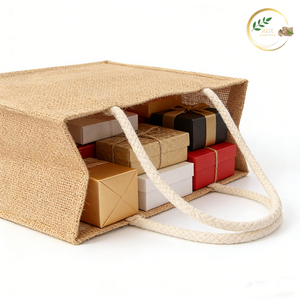 Food Grade <b>Jute</b> <b>Sack</b> with Reinforced Stitching for Heavy Load Food Storage - Product Image 2