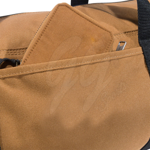 Solid Color Newest Logo Printing Design Best Material Duffel <b>Bag</b> OEM Custom Lightweight Eco-Friendly Zipper Polyester Lining - Product Image 6