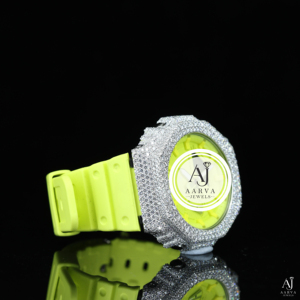 AARVA JEWELS Montre de luxe à quartz, boîtier en acier inoxydable, cadran en cristal, lumineux, rond de 40 mm, montre de mode unisexe - Product Image 2