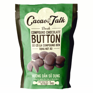 Vente directe usine Chocolat Composé en Gros HALAL OEM/ODM Meilleure Qualité Chocolat Noir en Pastilles 1KG Biscuits et Cookies - Product Image 1