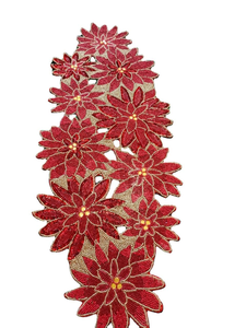 Embroidered Seed Beads Table Runners for Festive Table Custom Design Beaded Table Runner - Product Image 3