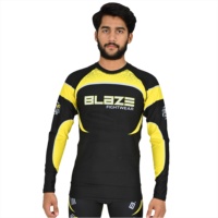 T-shirts de surf à manches longues pour hommes, de haute qualité, avec logo personnalisé imprimé, 100% coton, fermeture éclair sur le devant
