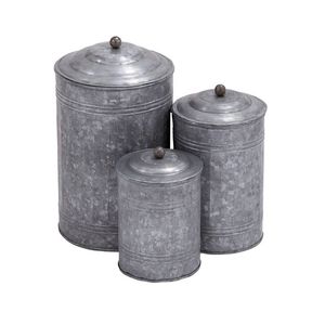 Pink Metal Storage Containers <b>Set</b> With Lids Airtight Cylinder Vintage Design For <b>Tea</b> <b>Coffee</b> <b>Sugar</b> Kitchen Food Preservation - Product Image 2