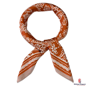 High Quality Premium Printed Short <b>Scarf</b> Fabric White Label Service OEM ODM Textile Manufacturer Custom Fabric Products Export - Product Image 5
