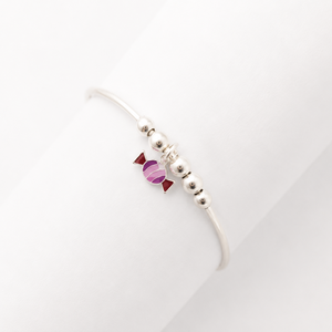 Pulsera de Plata de Ley 925 con Dijes de Caramelo, Pulido Brillante, Joyería de Moda para Niñas, Uso Diario, Regalo de Cumpleaños, Estilo Fiesta, Ajustable - Product Image 2