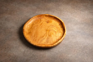 Plato de Madera de Olivo Hecho a Mano, Platos de Servir de Madera Maciza - Product Image 4