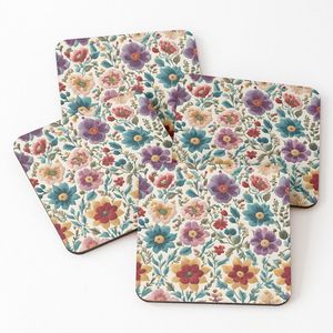 Custom Shaped Cup Coasters <b>Set</b> Printed Acacia Wood Handcrafted for Home and Office Decoration at Star Crafts India - Product Image 2