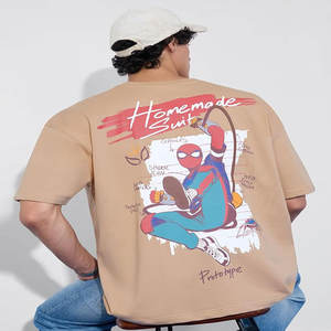 เสื้อยืดโอเวอร์ไซส์แบรนด์ดัง แขนสั้น ทรงหลวม คอกลม ลุคย้อนยุค ซักฟอกแบบวินเทจ สำหรับผู้ชาย ใส่ได้ในฤดูร้อน - Product Image 3