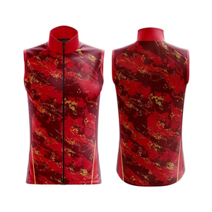 Training Custom Sublimation Cycling Vest Wind Cheater Sleeveless Bicycle Apparel Breathable <b>Road</b> Bike Clothing Team Gilet - Product Image 1