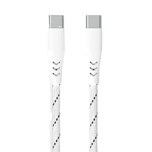 USB-C USB-C 2.0 충전 케이블 1M 화이트 내구성 꼰 PVC 하우징 USB 케이블