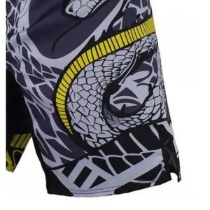 Men MMA Shorts Print <b>Elastic</b> Waist Gym Training Kickboxing Lightweight Quick Dry Colorful top mens mma martial arts - Product Image 2